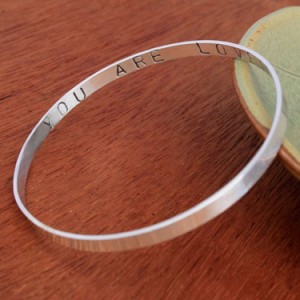 You are Loved Bangle Bracelet