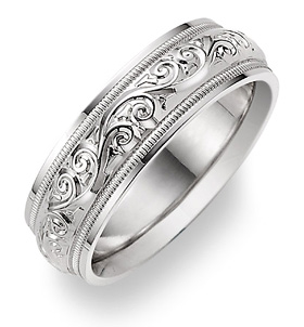 white gold wedding rings