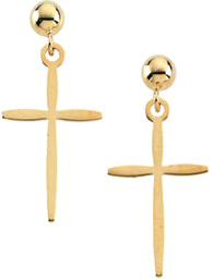 gold-cross-earrings